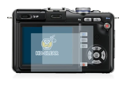Image of the device Olympus PEN E-PL1 with a wide variety of screen protectors.