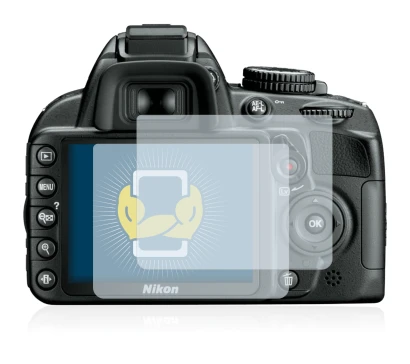 Image of the device Nikon D3100 with a wide variety of screen protectors.