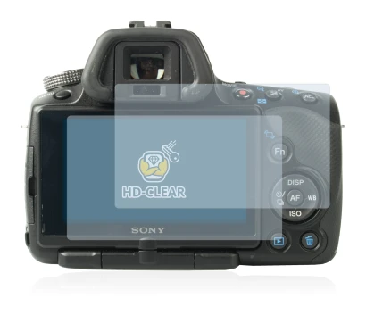 Image of the device Sony Alpha 55 (SLT-A55V) with a wide variety of screen protectors.