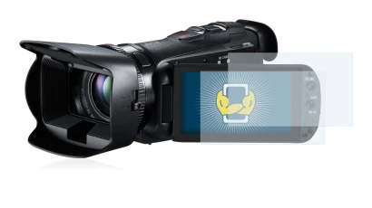 Image of the device Canon Legria HF G10 with a wide variety of screen protectors.