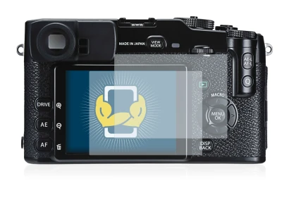 Image of the device Fujifilm X-Pro1 with a wide variety of screen protectors.