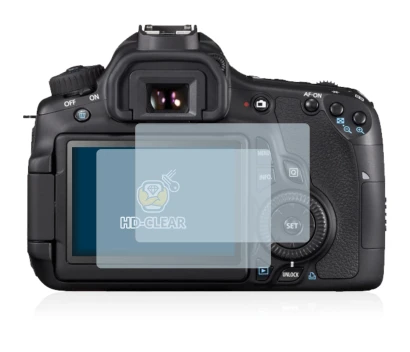 Image of the device Canon EOS 650D with a wide variety of screen protectors.