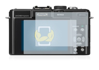 Image of the device Panasonic Lumix DMC-LX7 with a wide variety of screen protectors.