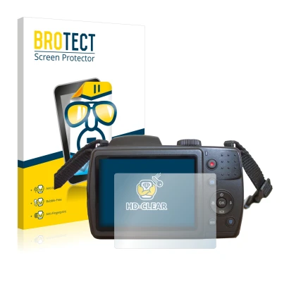 Front side of a product packaging with the brand logo BROTECT. Next to it is the device MEDION Life X44088 (MD 86888) shown wi
