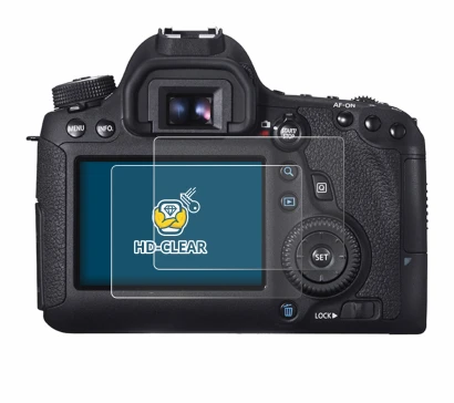 Image of the device Canon EOS 6D with a wide variety of screen protectors.