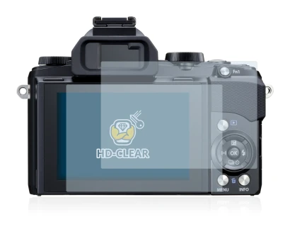 Image of the device Olympus Stylus 1 with a wide variety of screen protectors.