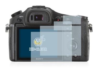 Image of the device Sony Cyber-Shot DSC-RX10 with a wide variety of screen protectors.