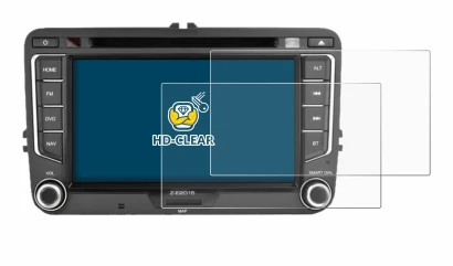 Image of the device Zenec E>Go 7" with a wide variety of screen protectors.