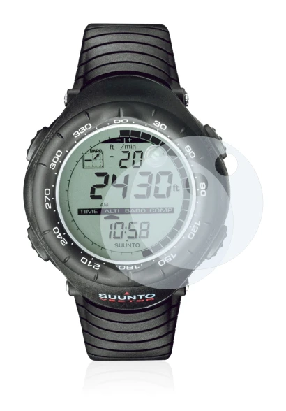 Image of the device Suunto Vector Black with a wide variety of screen protectors.