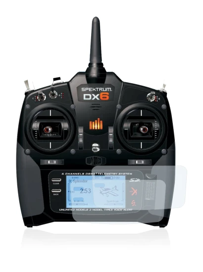 Image of the device Spektrum DX6 with a wide variety of screen protectors.