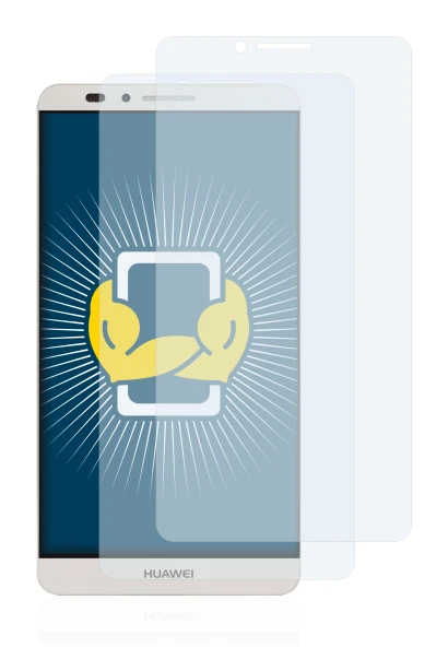 Image of the device Huawei Ascend Mate 7 with a wide variety of screen protectors.