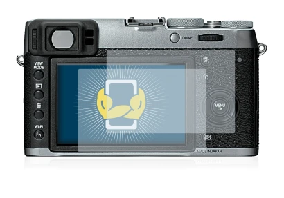 Image of the device Fujifilm X100T with a wide variety of screen protectors.