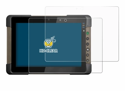 Image of the device Getac T800 with a wide variety of screen protectors.