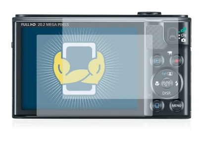 Image of the device Canon PowerShot SX610 HS with a wide variety of screen protectors.