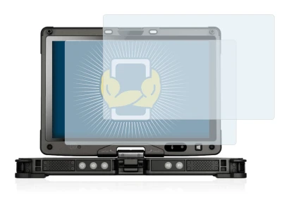 Image of the device Getac V110 with a wide variety of screen protectors.