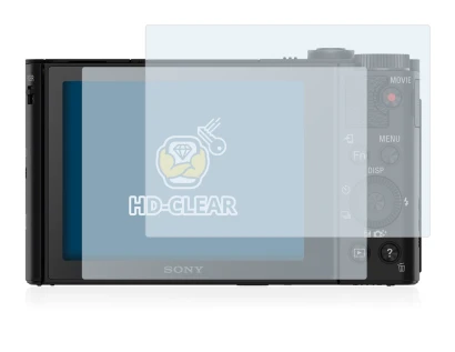 Image of the device Sony Cyber-Shot DSC-HX90 with a wide variety of screen protectors.