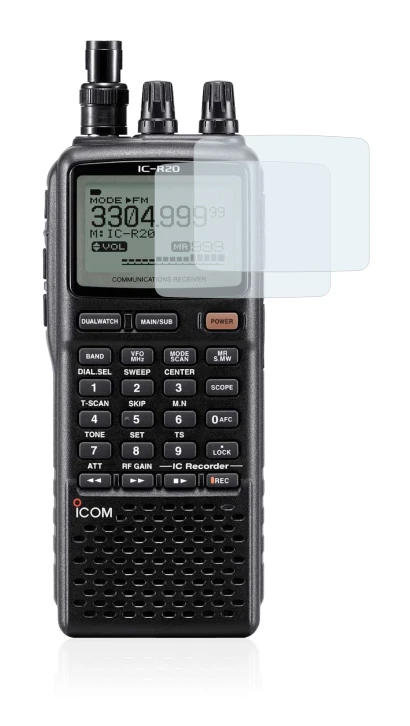 Image of the device Icom IC-R20 with a wide variety of screen protectors.