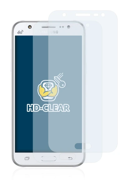 Image of the device Samsung Galaxy J5 2015 with a wide variety of screen protectors.
