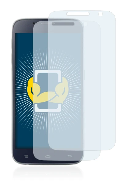 Image of the device Landvo L8 with a wide variety of screen protectors.