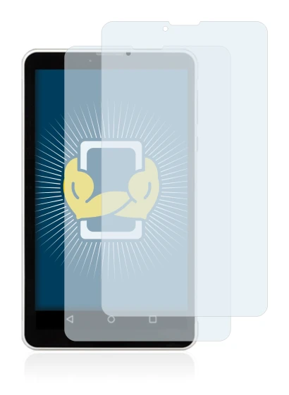 Image of the device Chuwi Vi7 with a wide variety of screen protectors.