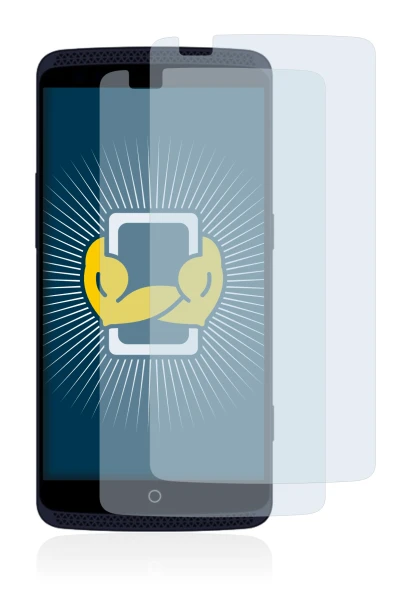 Image of the device ZTE Axon Elite with a wide variety of screen protectors.