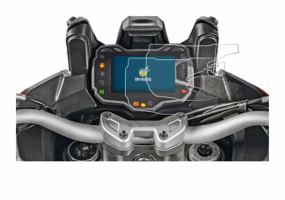 Image of the device Ducati Multistrada 1200 2015+ Speedometer display with a wide variety of screen protectors.