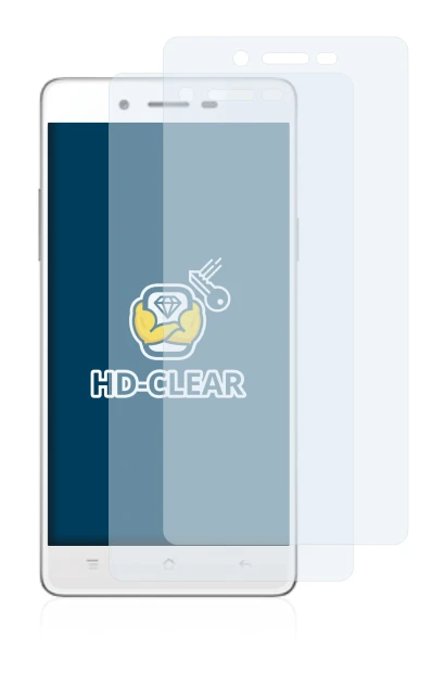 Image of the device Oppo A51 with a wide variety of screen protectors.