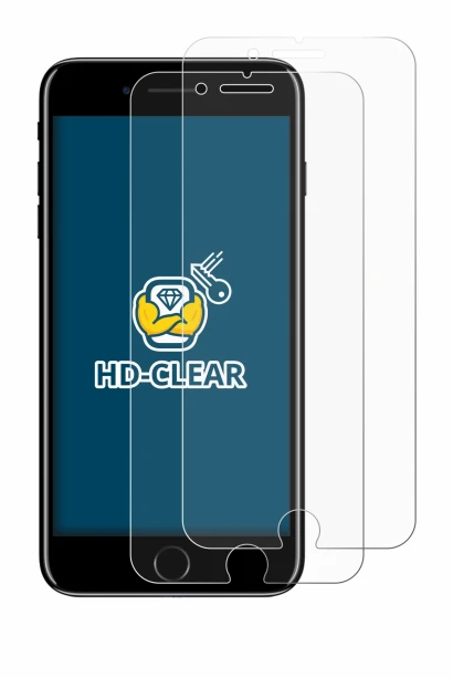 Image of the device Apple iPhone 7 Plus with a wide variety of screen protectors.