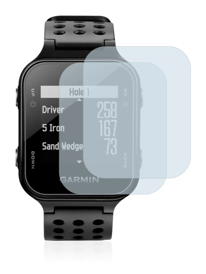 Image of the device Garmin Approach S20 with a wide variety of screen protectors.