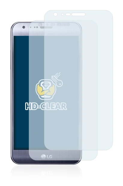 Image of the device LG X Mach with a wide variety of screen protectors.