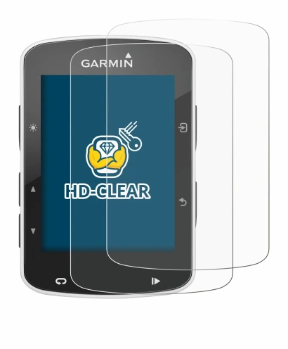 Image of the device Garmin Edge 820 with a wide variety of screen protectors.