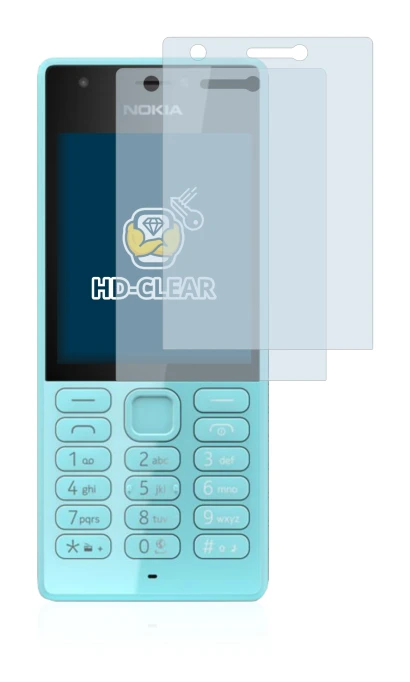 Image of the device Nokia 216 with a wide variety of screen protectors.