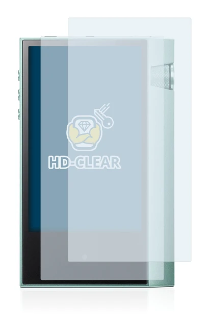 Image of the device Astell&Kern AK70 with a wide variety of screen protectors.