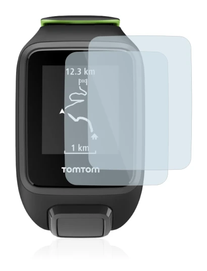 Image of the device TomTom Runner 3 with a wide variety of screen protectors.
