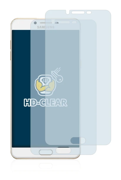 Image of the device Samsung Galaxy C9 Pro with a wide variety of screen protectors.