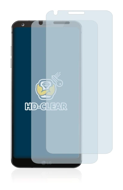 Image of the device LG G6 with a wide variety of screen protectors.