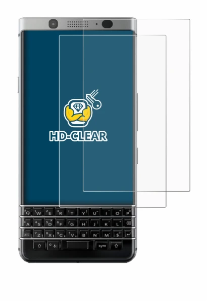 Image of the device BlackBerry Keyone with a wide variety of screen protectors.