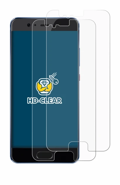 Image of the device Huawei P10 with a wide variety of screen protectors.