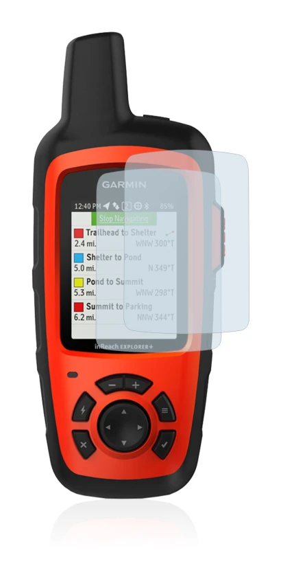 Image of the device Garmin inReach Explorer+ with a wide variety of screen protectors.
