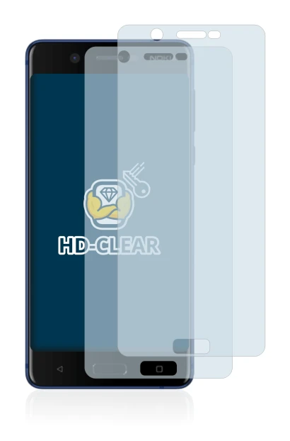 Image of the device Nokia 5 with a wide variety of screen protectors.