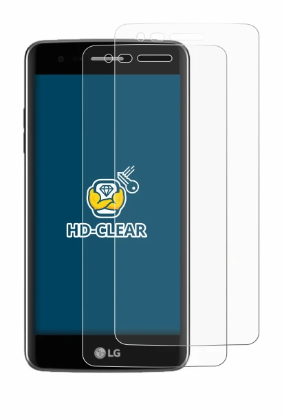 Image of the device LG K8 2017 with a wide variety of screen protectors.