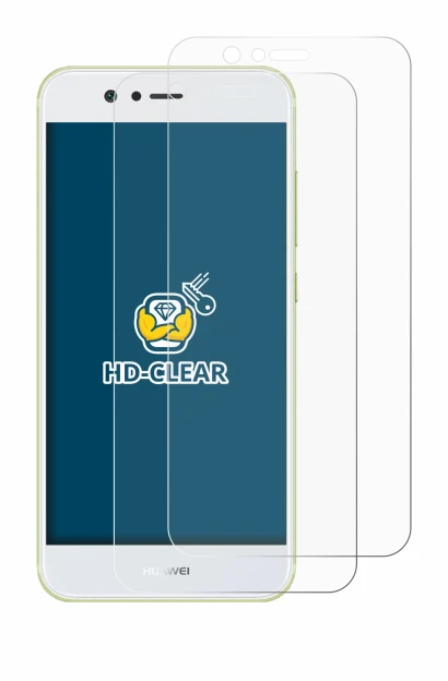 Image of the device Huawei Nova 2 with a wide variety of screen protectors.