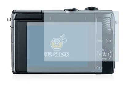 Image of the device Canon EOS M100 with a wide variety of screen protectors.