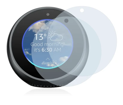 Image of the device Amazon Echo Spot with a wide variety of screen protectors.