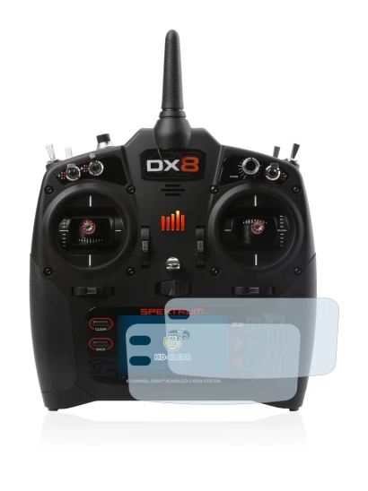 Image of the device Spektrum DX8 G2 with a wide variety of screen protectors.
