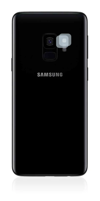 Image of the device Samsung Galaxy S9 (ONLY Camera Lens) with a wide variety of screen protectors.