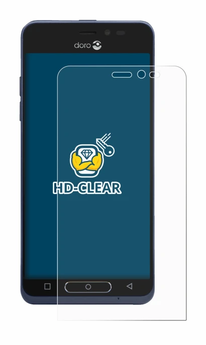 Image of the device Doro 8035 with a wide variety of screen protectors.