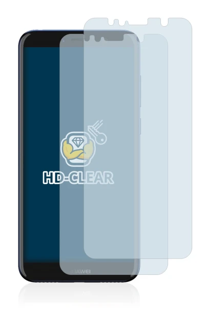 Image of the device Huawei Y6 2018 with a wide variety of screen protectors.
