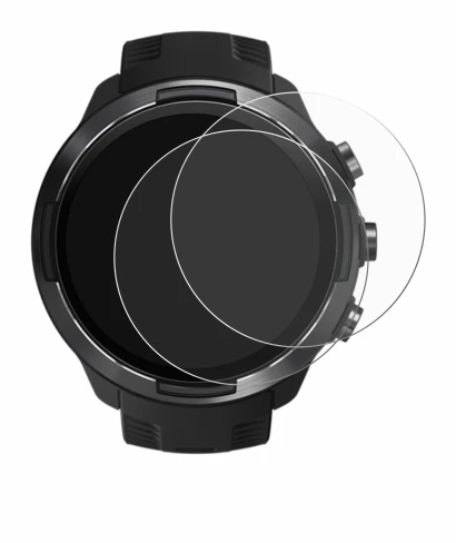 Image of the device Suunto 9 with a wide variety of screen protectors.
