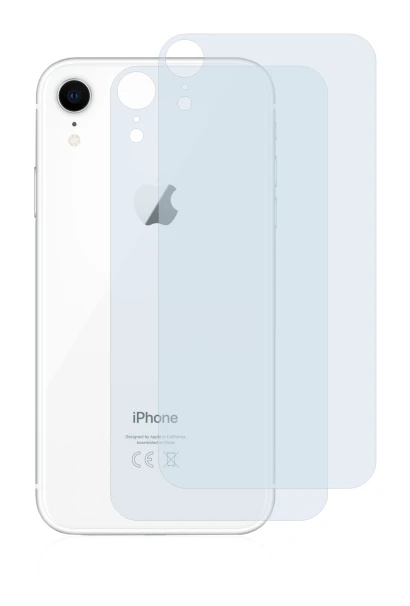 Image of the device Apple iPhone XR (Back) with a wide variety of screen protectors.